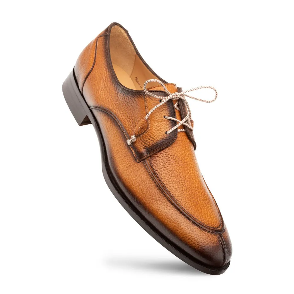 Mezlan Fratello 20937 Men's Shoes Cognac Deer-Skin Leather Derby Split-Toe (MZ3648)
