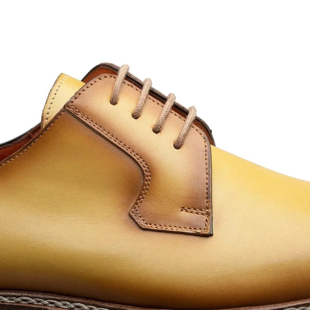 Mezlan R20615 Men's Shoes Yellow Calf-Skin Leather Lightweight Derby (MZ3596)