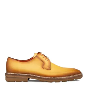 Mezlan R20615 Men's Shoes Yellow Calf-Skin Leather Lightweight Derby (MZ3596)