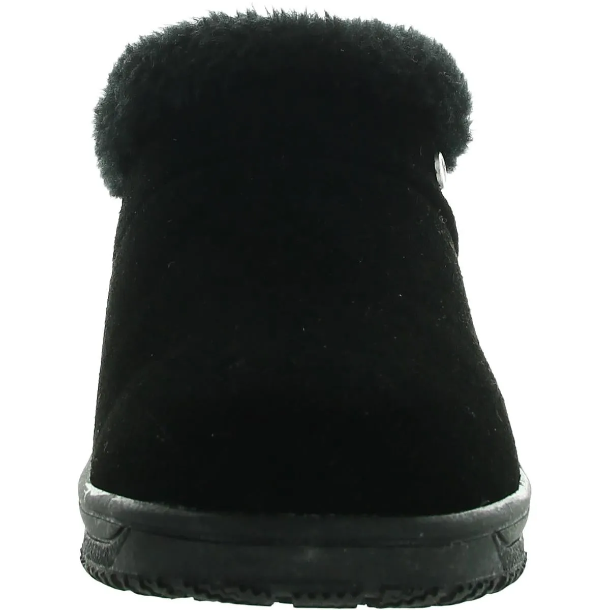 Minnetonka Womens Faux Fur Lined Suede Loafer Slippers