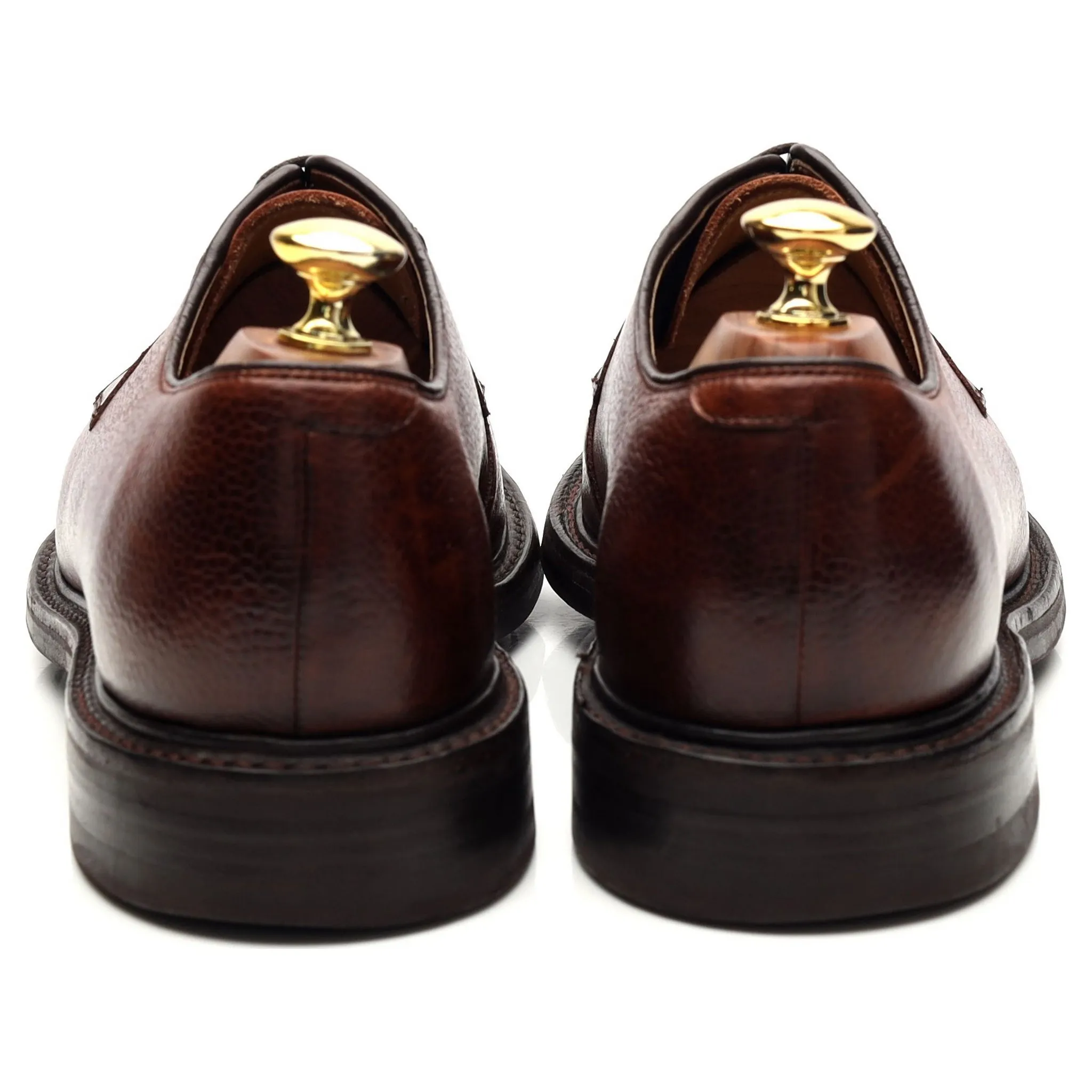 'Nairn' Tan Brown Grain Leather Derby UK 8 F