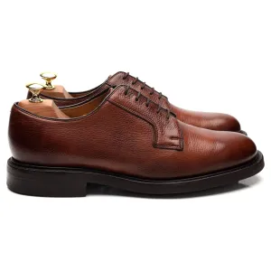 'Nairn' Tan Brown Grain Leather Derby UK 8 F