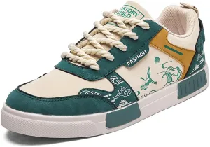 NCNDB Men's Leather Skateboard Walking Shoes Fashion Anime Casual Sneaker