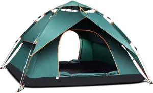 NIEH Pop Up Dome Waterproof Tent, Sun Shelters Backpacking Tents for 2-3 Person, Quick Set Up, Can Be Used for Camping Hiking Outdoor Activities,Blue