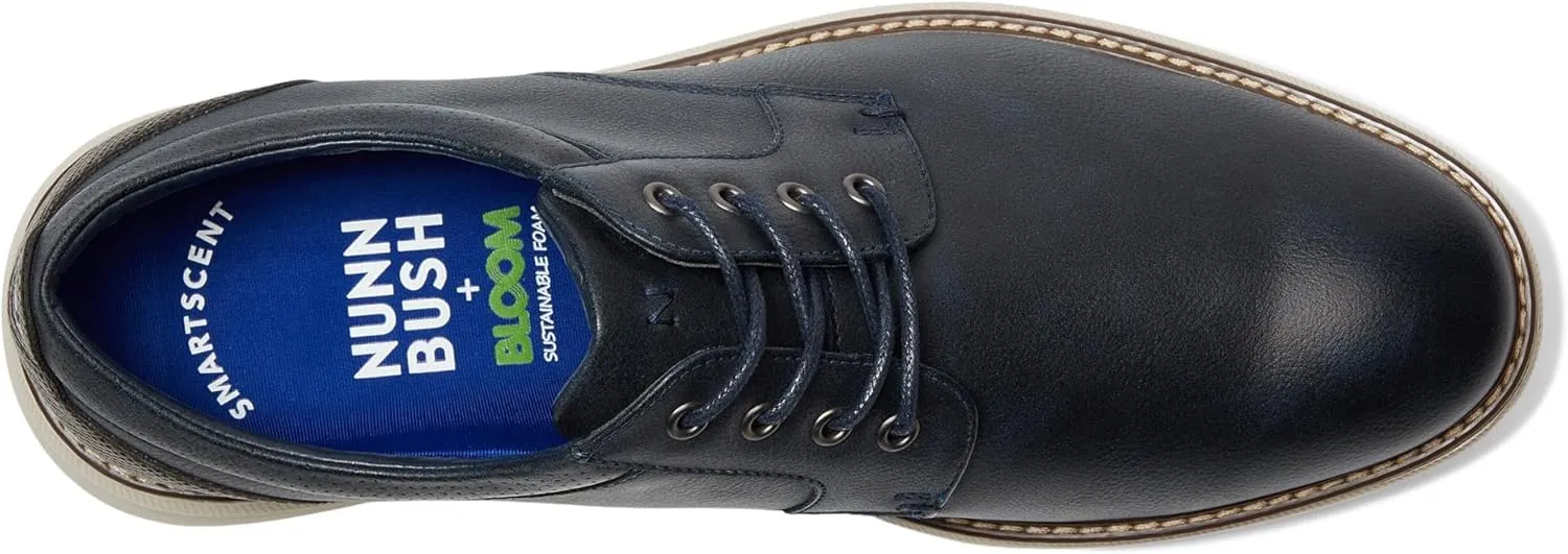 Nunn Bush Men's Chase 2.0 Casual Plain Toe Oxford Contemporary Lace-up
