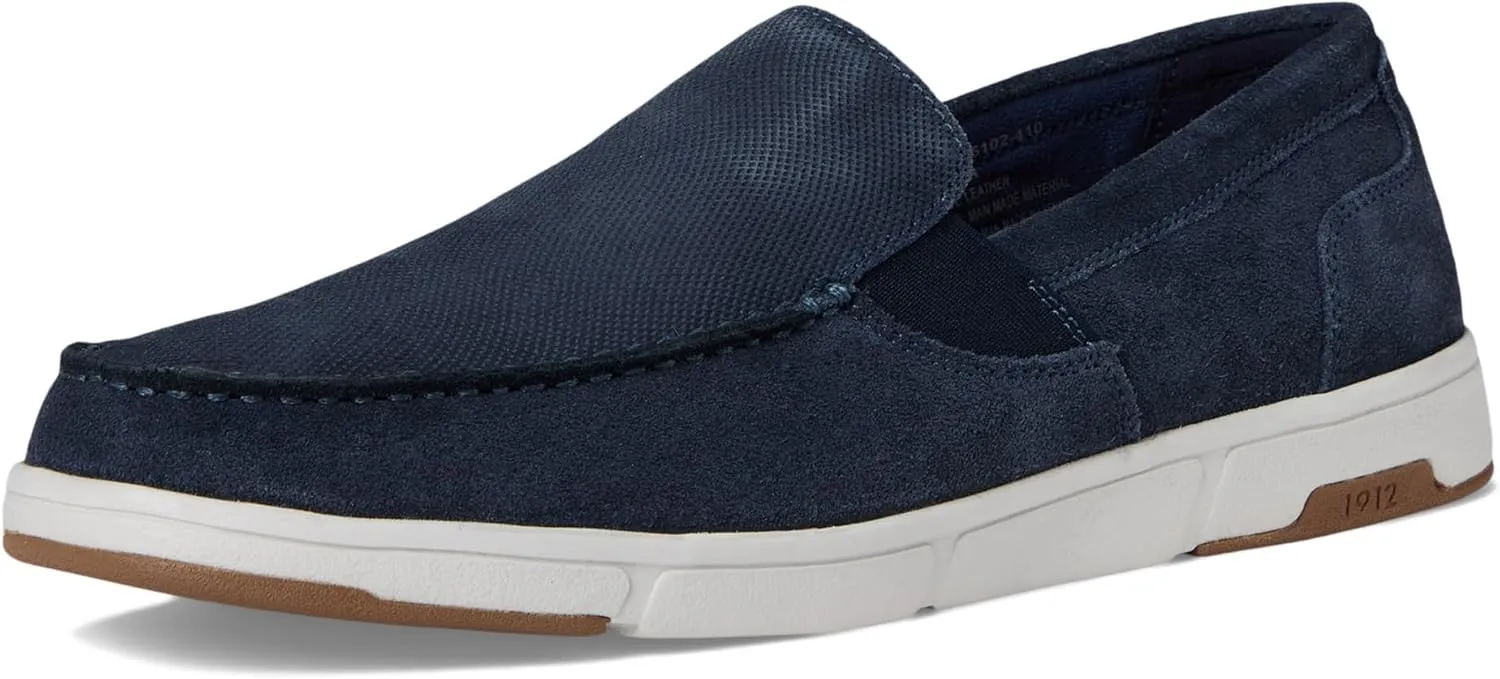 Nunn Bush Men's Luca Moccasin Toe Venetian Suede Slip-on Lightweight Comfortable Loafers