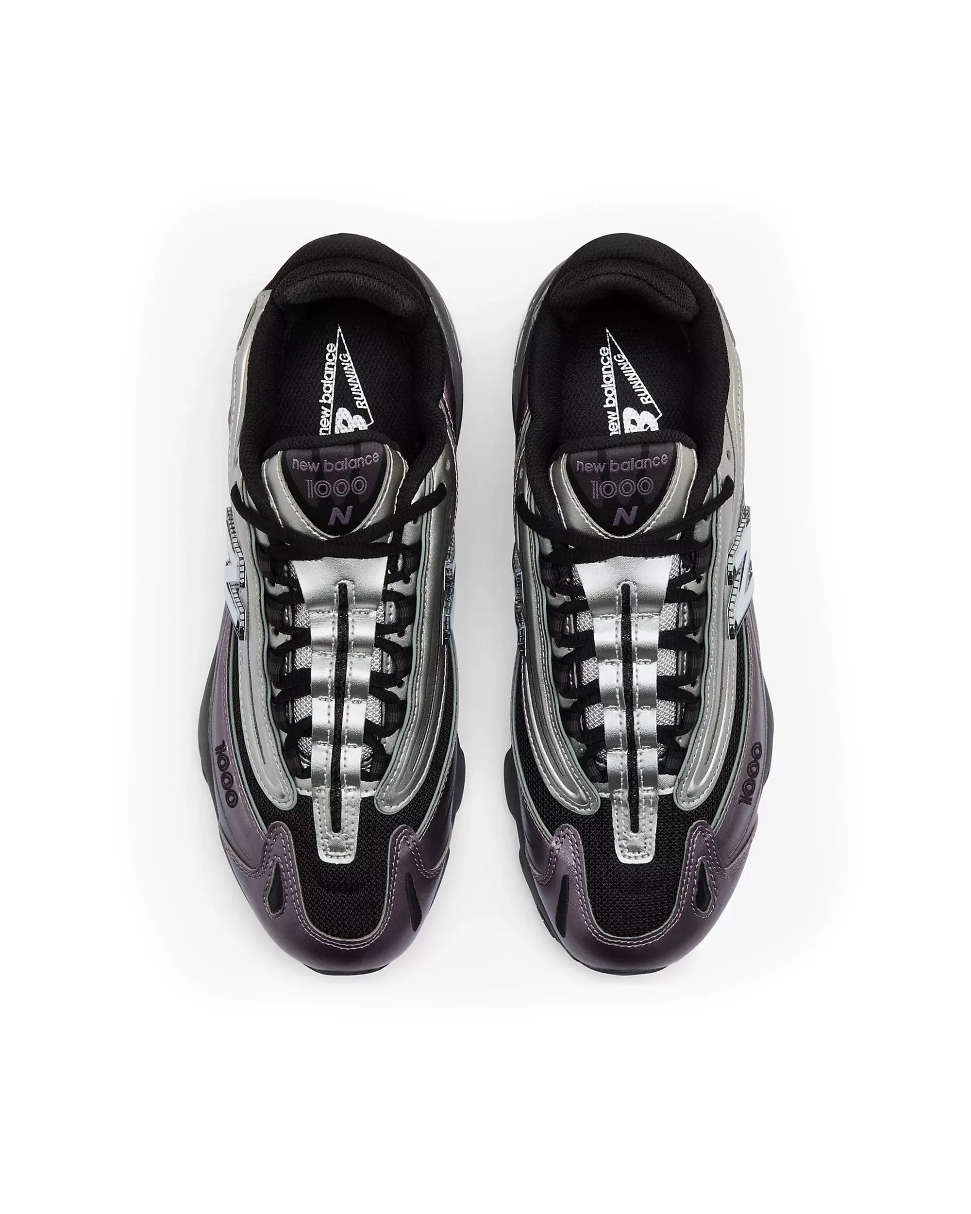 Ny balans Sneaker M1000 Dark Ice Wine/Gray/Metallic