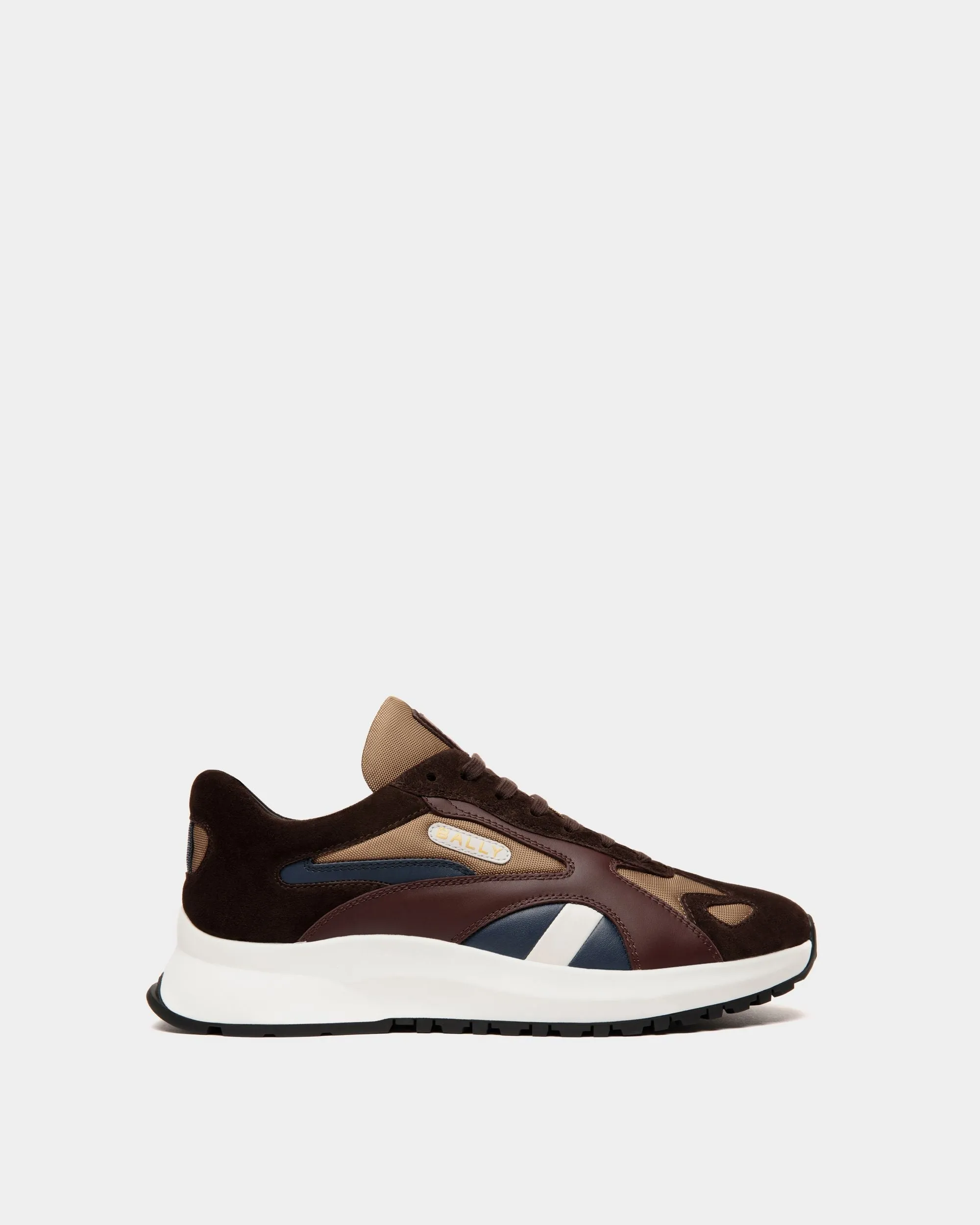 Outline Sneaker in Nylon and Leather