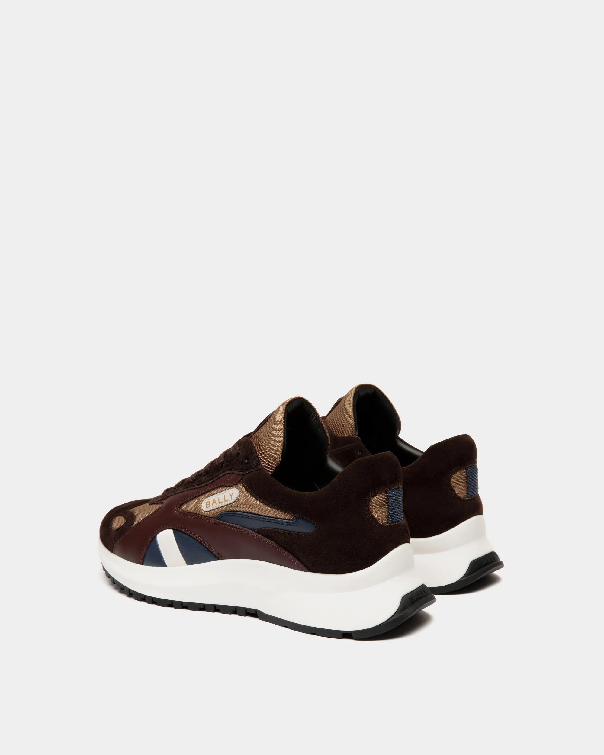 Outline Sneaker in Nylon and Leather