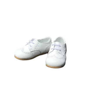 Oxford Lace Up Leather Shoes - White