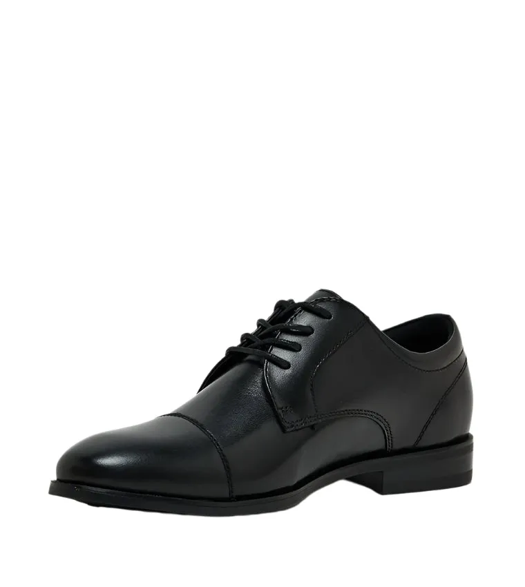 P-ISSACC BLACK LEATHER
