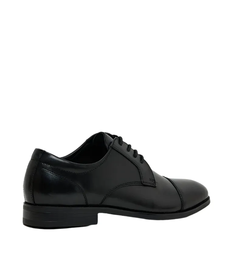 P-ISSACC BLACK LEATHER