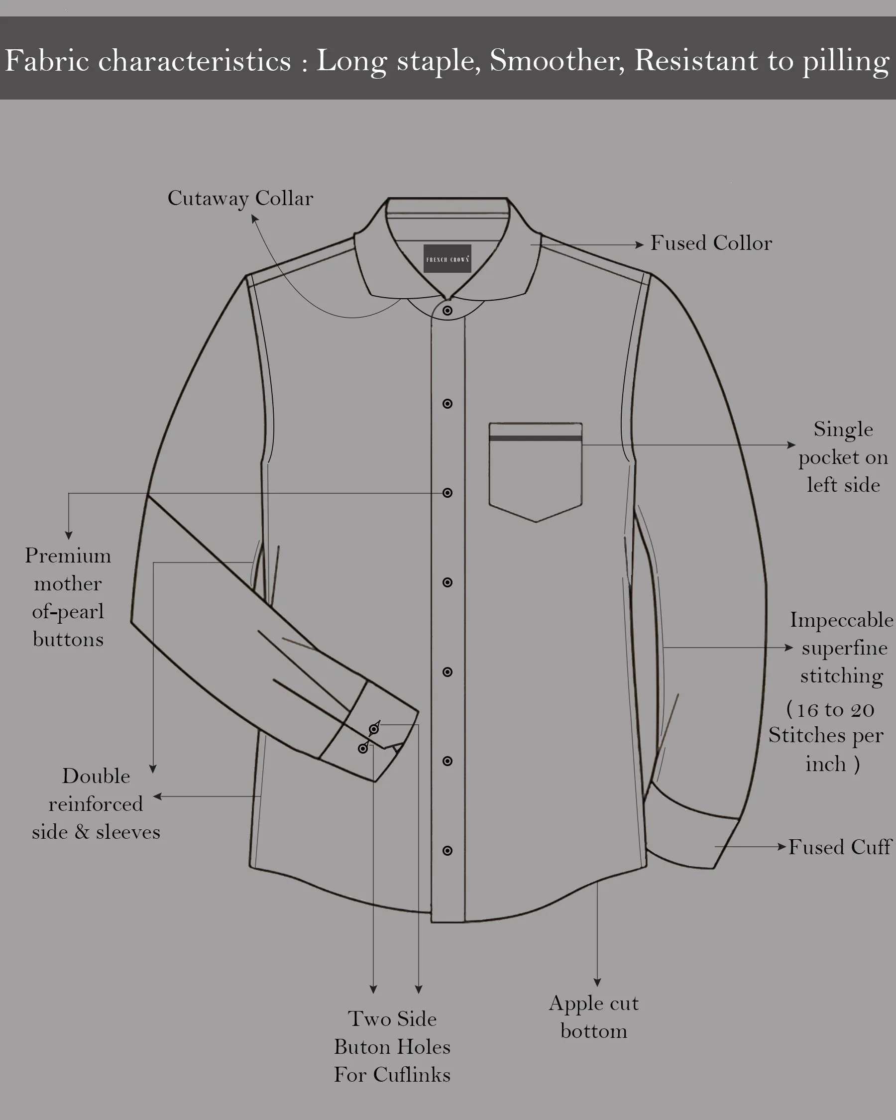 Pale Rose Pink Herringbone and Tencel rich Shirt