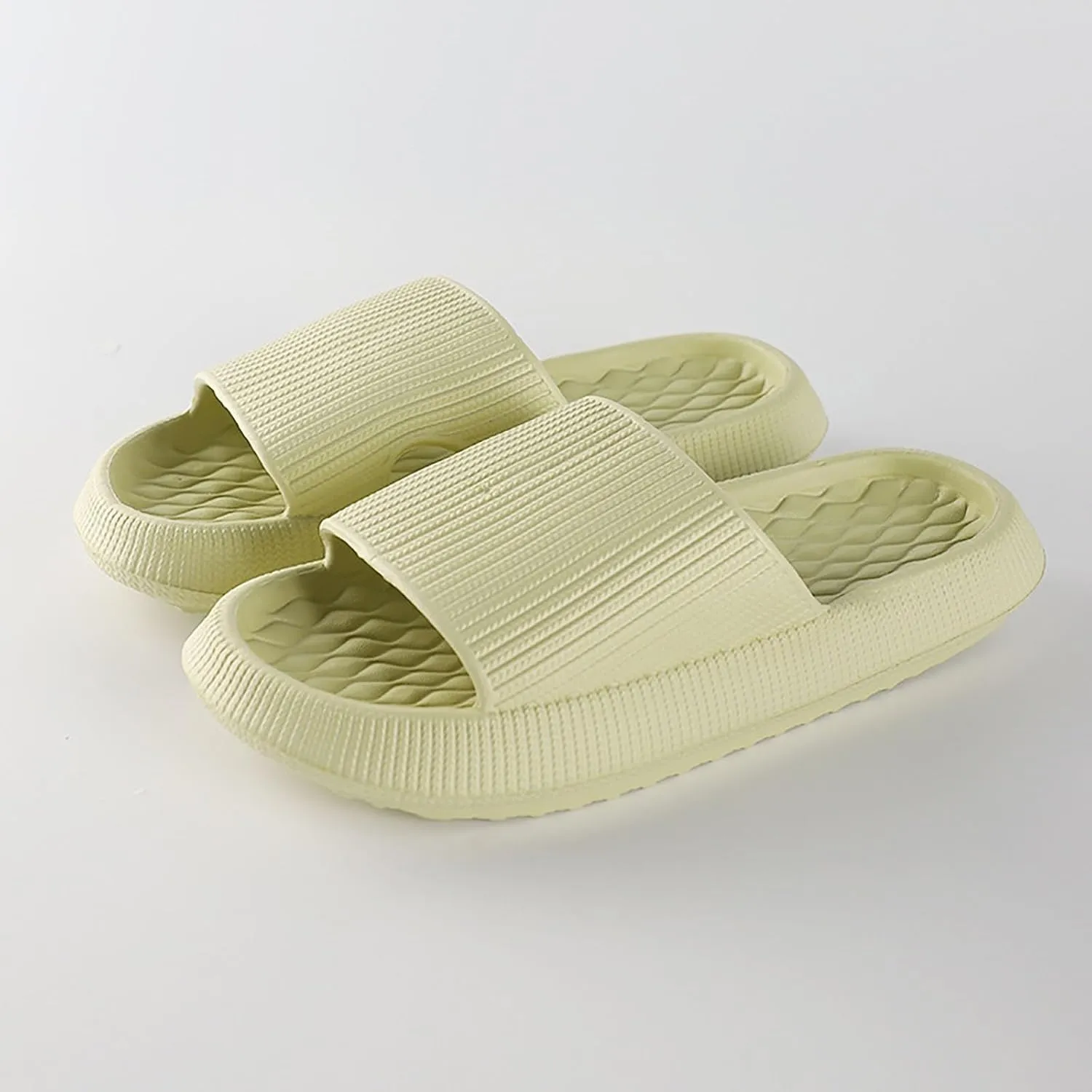 Pillow Slippers for Women Men Comfort EVA Non Slip Cloud House Slides Spa Bath Shower Sandals Summer Indoor Outdoor