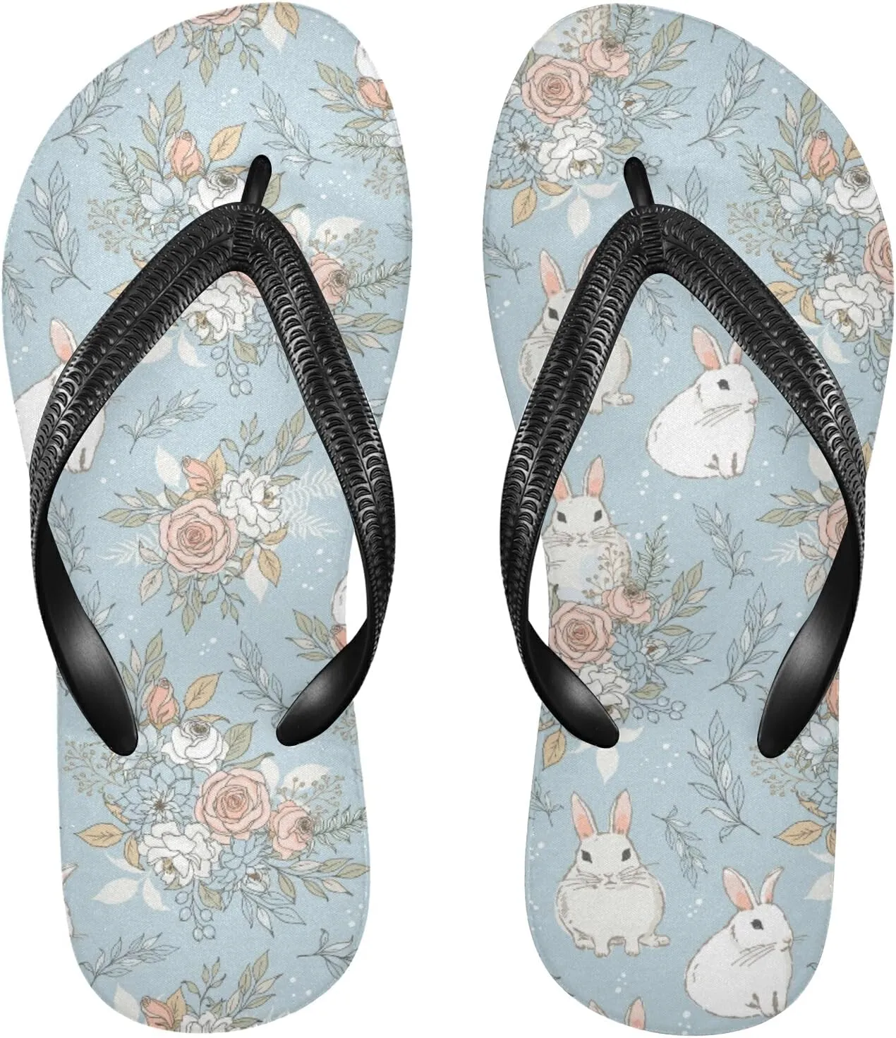 Poeticcity Flip Sandal Men Women Flip Flops for Hotel Spa Home Slippers Bedroom Travel S-XXL