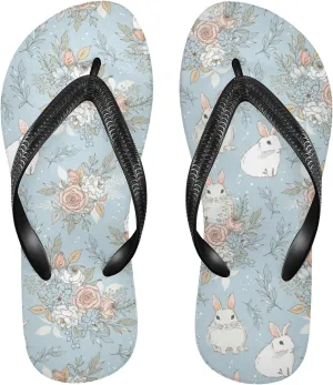 Poeticcity Flip Sandal Men Women Flip Flops for Hotel Spa Home Slippers Bedroom Travel S-XXL