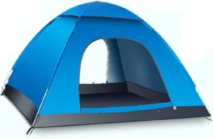 Portable Hexagon Pop Up Tent 3-5 Person, Family Instant Camping Tent Anti Uv Lightweight Waterproof for Beach BBQ Fishing Mountain House Sun Shade Shelter Canopy
