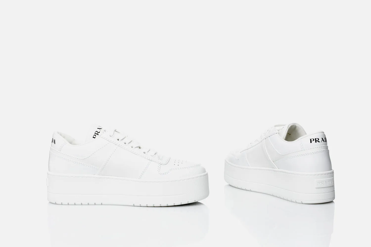 Prada Downtown Bold Leather Sneaker