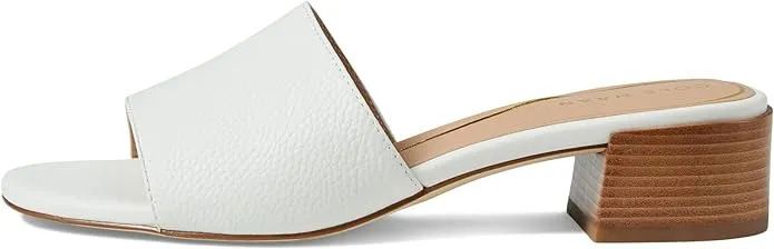 Premium at a great Heel Sandals Haan Block Slip Calli Varied selection Toe Heeled On Egret Squared Leather Open Cole