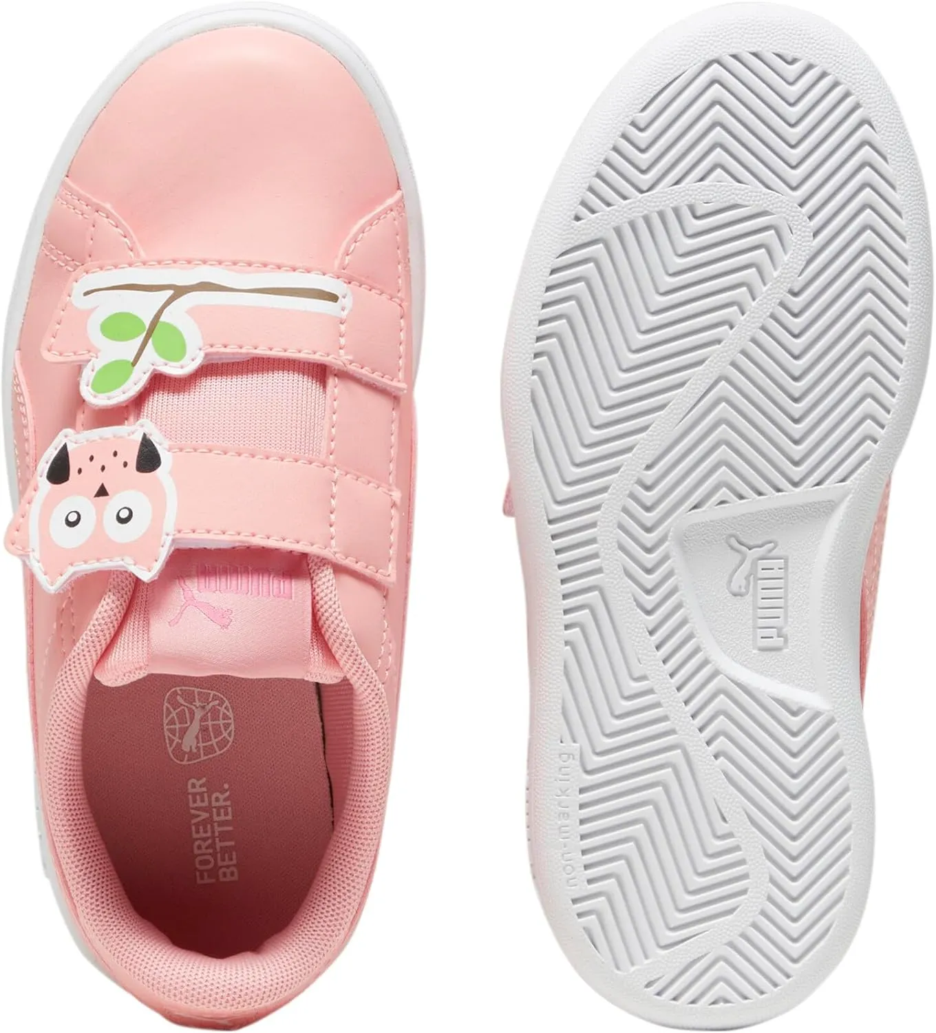 PUMA Unisex-Child Smash Hook and Loop Sneaker