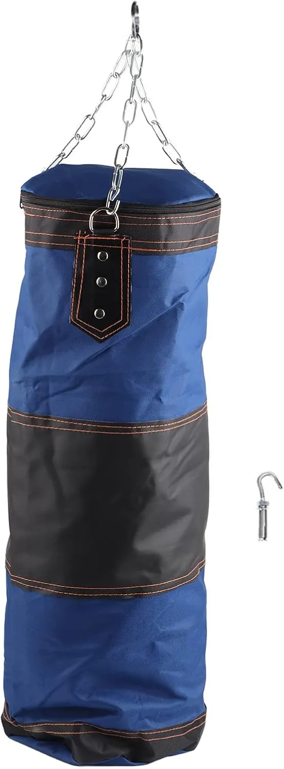 Punching Bag, Oxford Cloth Sandbag, Refillable Heavy for Home Kickboxing Thai Training Gym Muay Thai Training