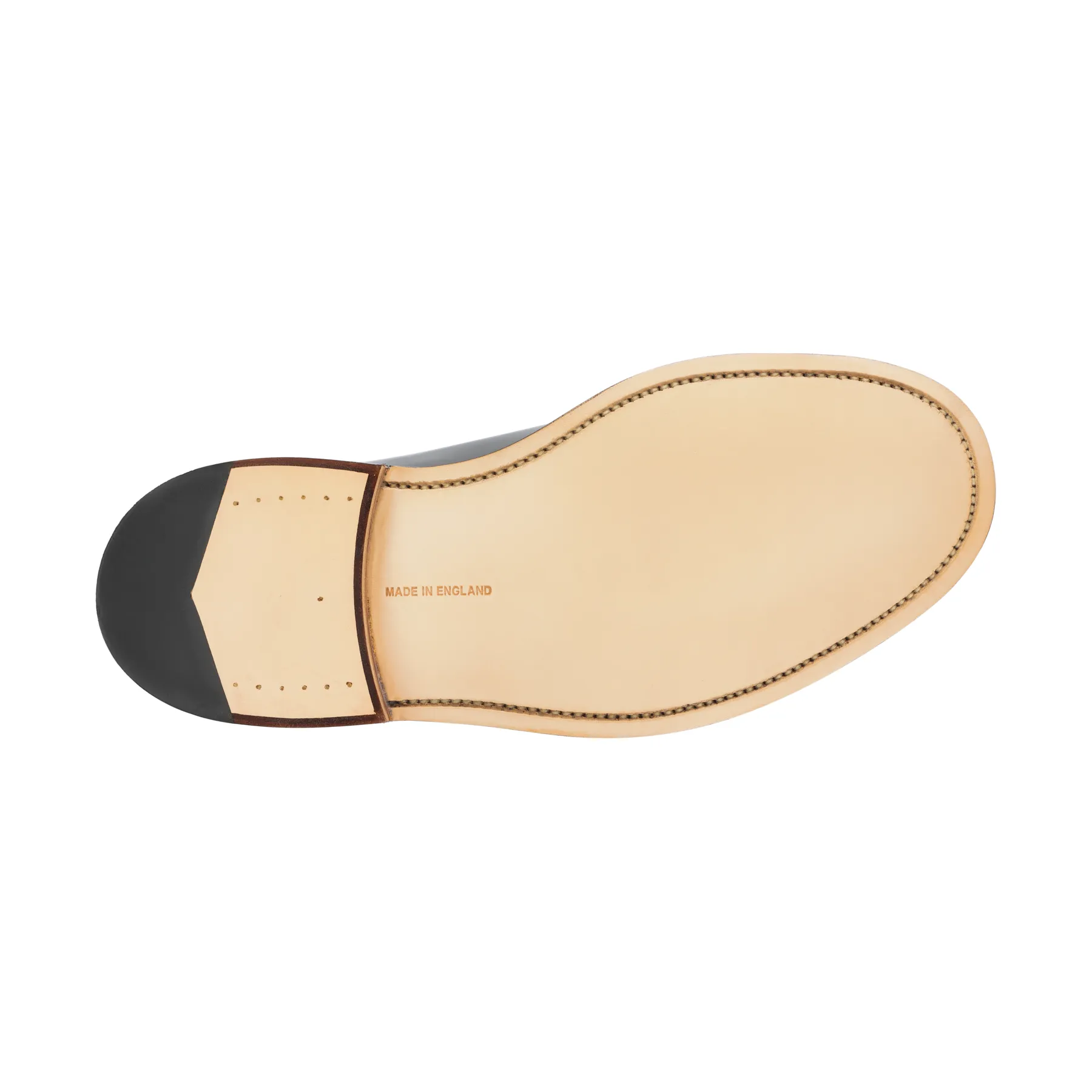 "Robert" Plain Derby Leather Shoes in Black