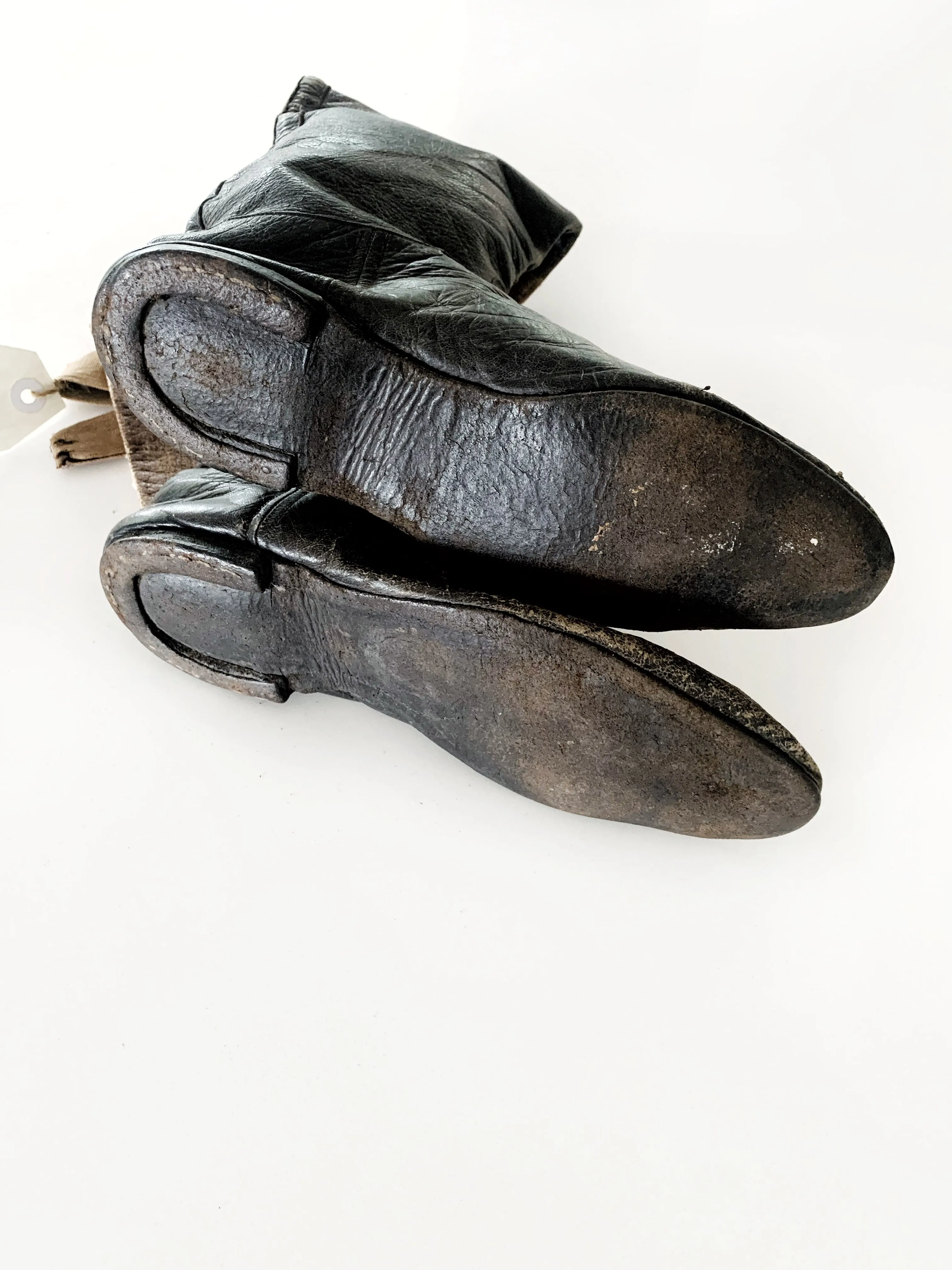 RARE Vintage Leather Jockey Racing Boots W H