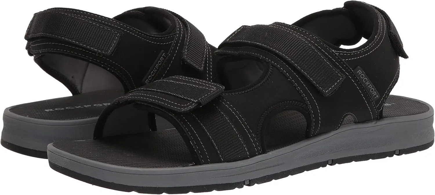 Rockport Men's Lucky Bay Sport 3 Strap Sandal