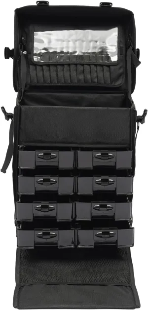 Rolling Makeup Case, Makeup Artist Travel Case, Cosmetology Case With Wheels, Cosmetic Train Organizer Hairdressing Box Make Up Station, Beauty Salon Cosmetic Suitcase Cart For Hairdresser, Artist