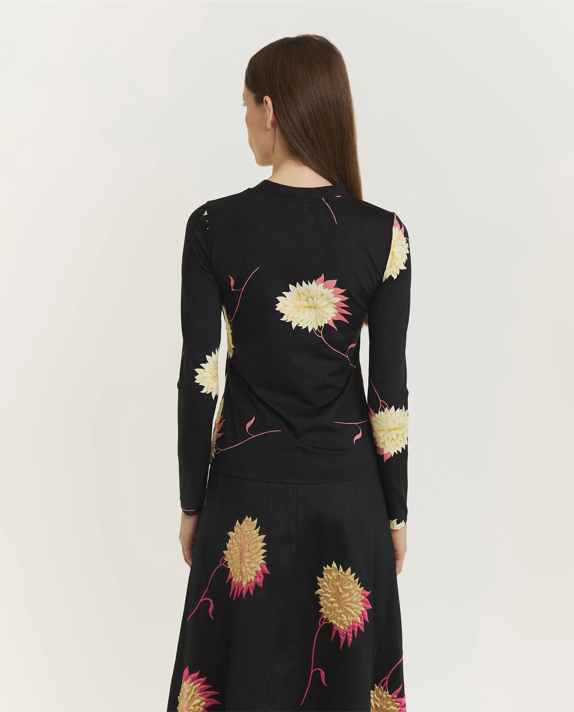 Ronde Hals Top - Zwart