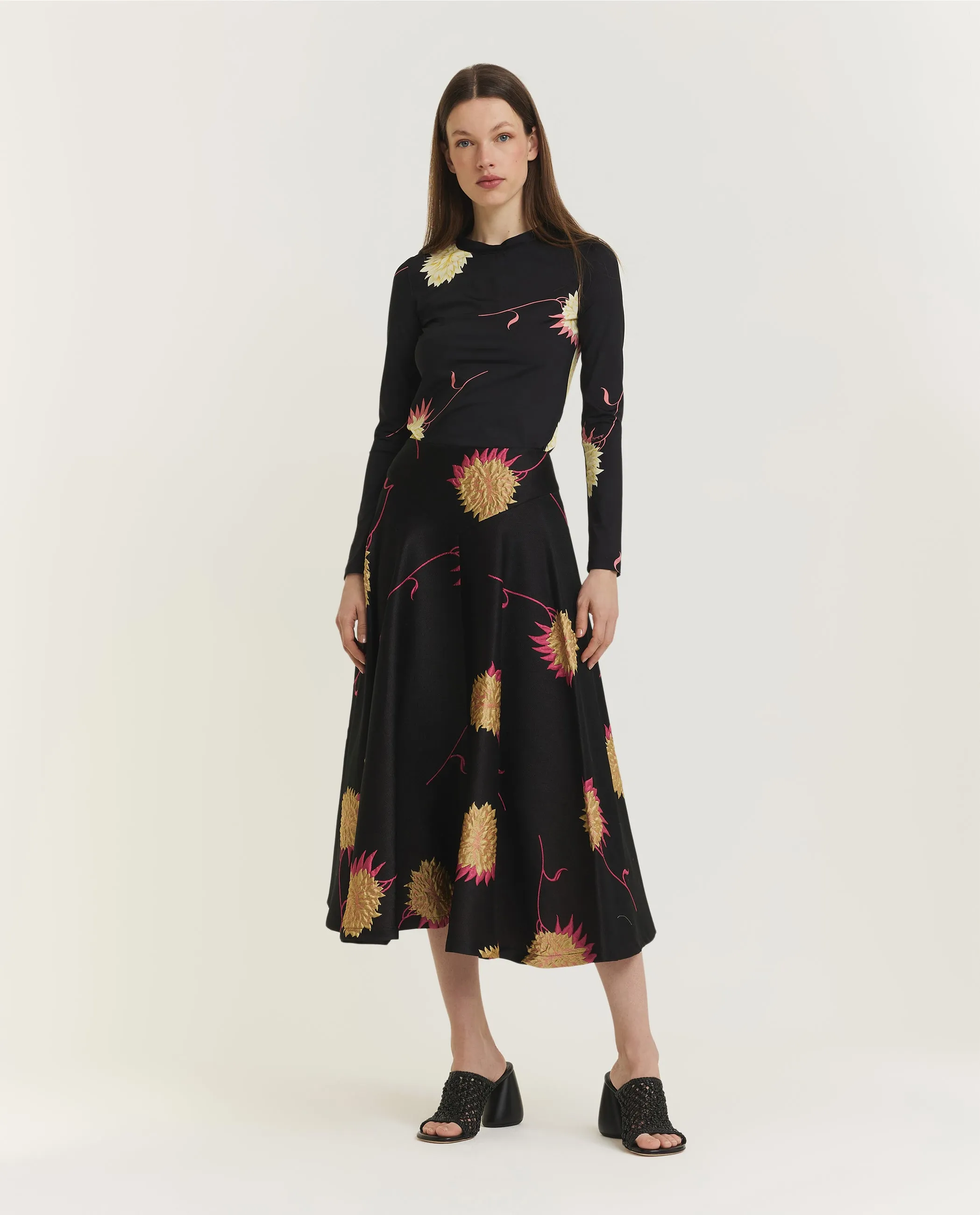 Ronde Hals Top - Zwart