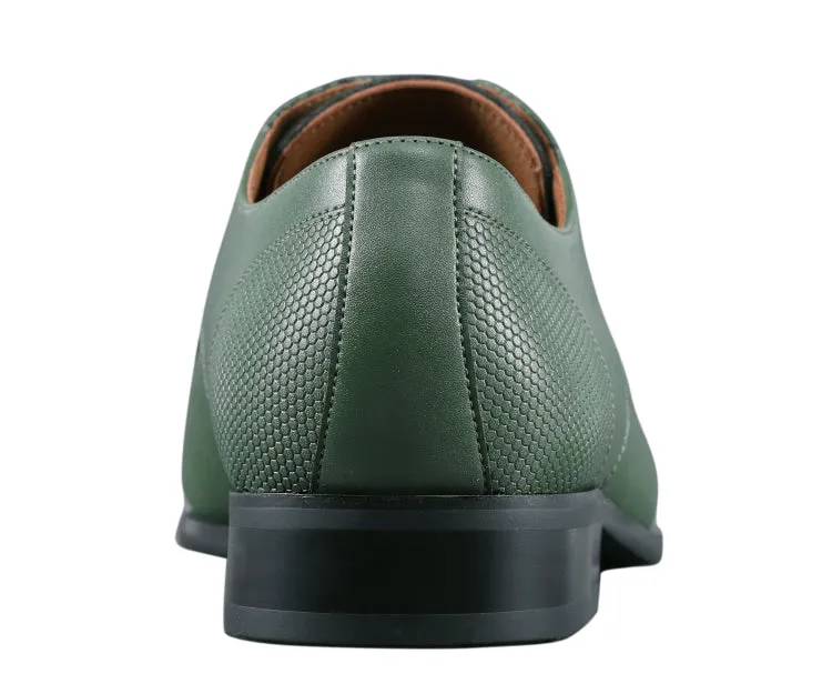 Russo Green Cap Toe Shoes