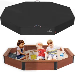 Sandbox Cover Waterproof Outdoor Sand Box Cover Dustproof Fit Octagon Wooden Sandbox for Toddle Kids Sandbox Protection (Cover only) 85 * 79 * 9inch