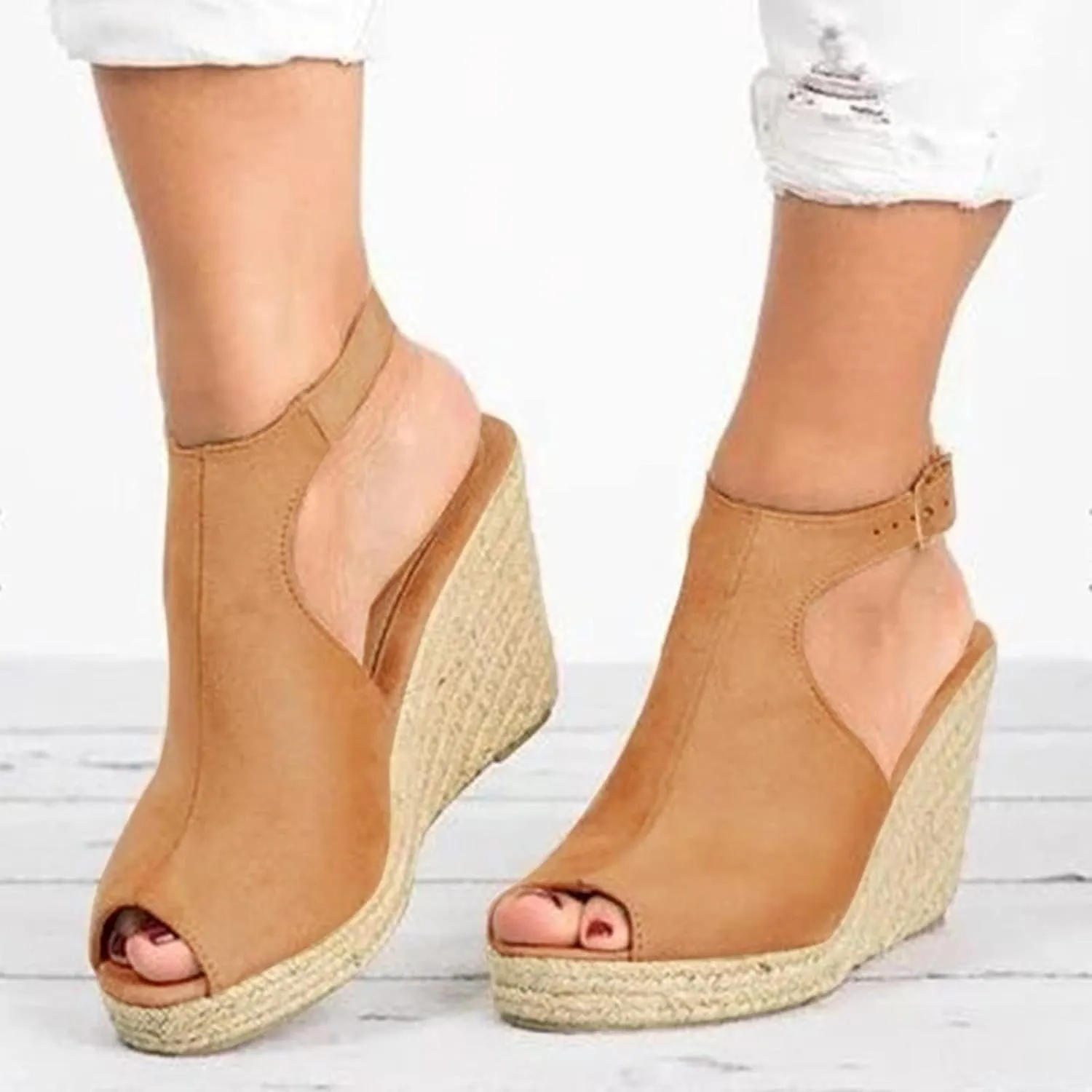 Shoes for Women Dressy, Women's Suede Peep Toe Ankle Booties Cut Out Stacked Block Heel Ankle Boots Women