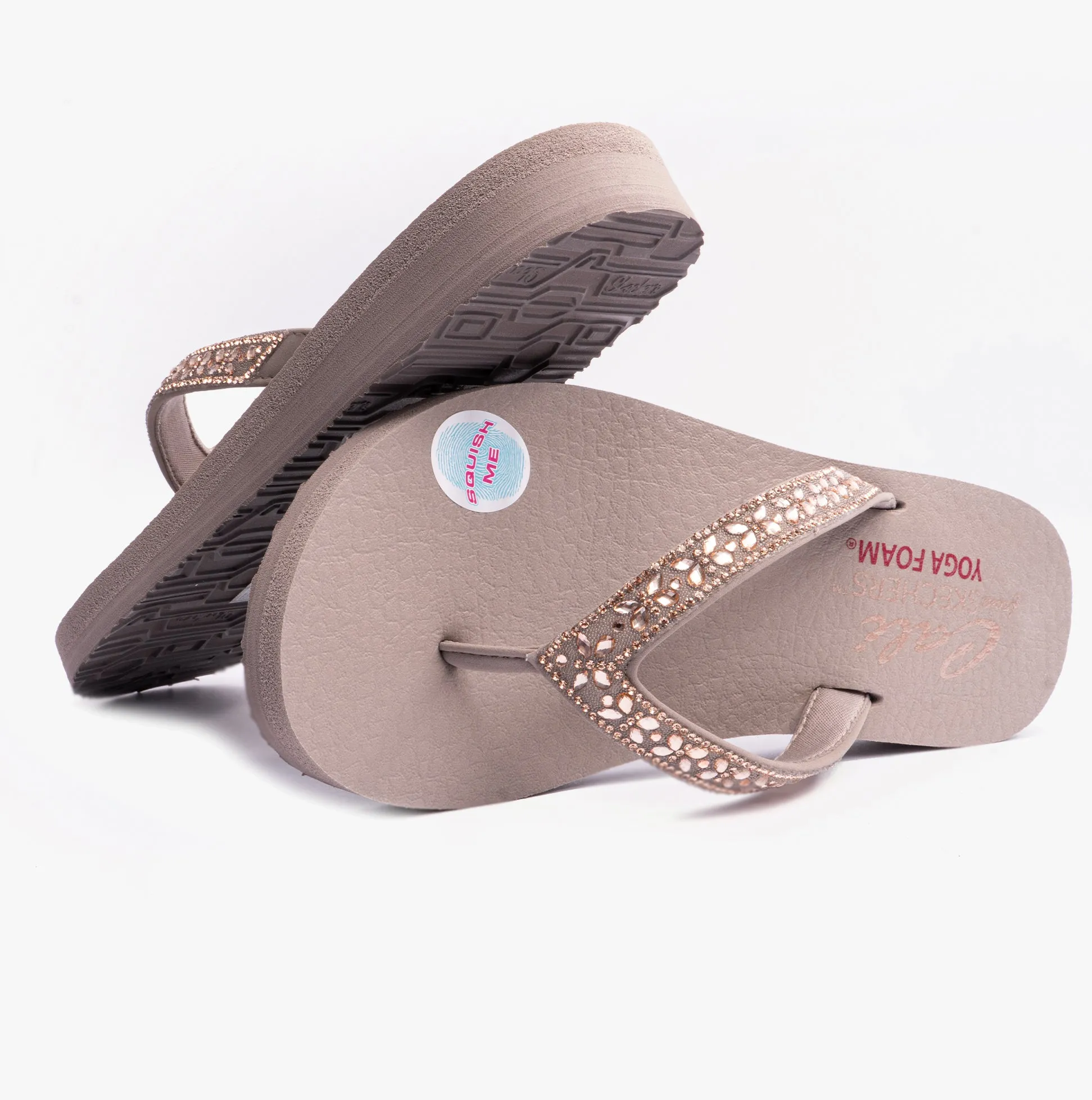Skechers 119660/TPE MEDITATION - BUTTERFLY GARDEN Womens Sandals Taupe