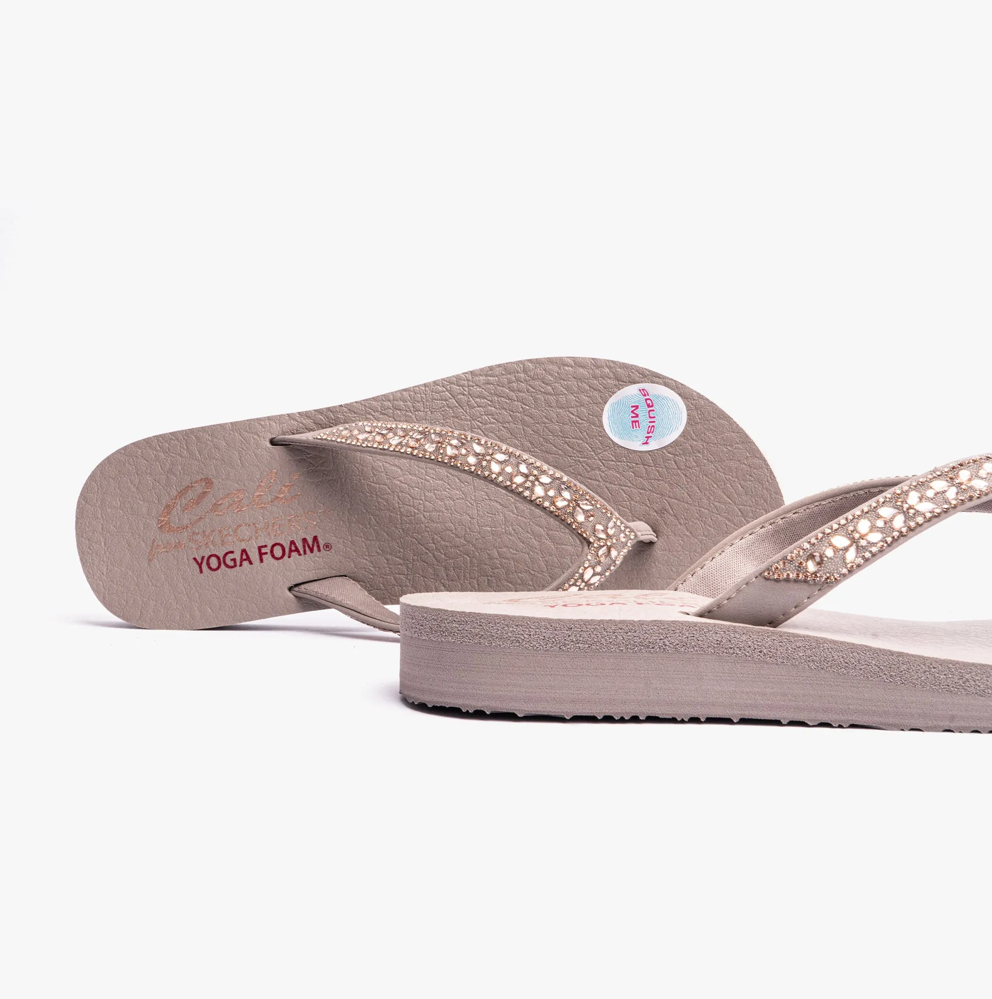 Skechers 119660/TPE MEDITATION - BUTTERFLY GARDEN Womens Sandals Taupe