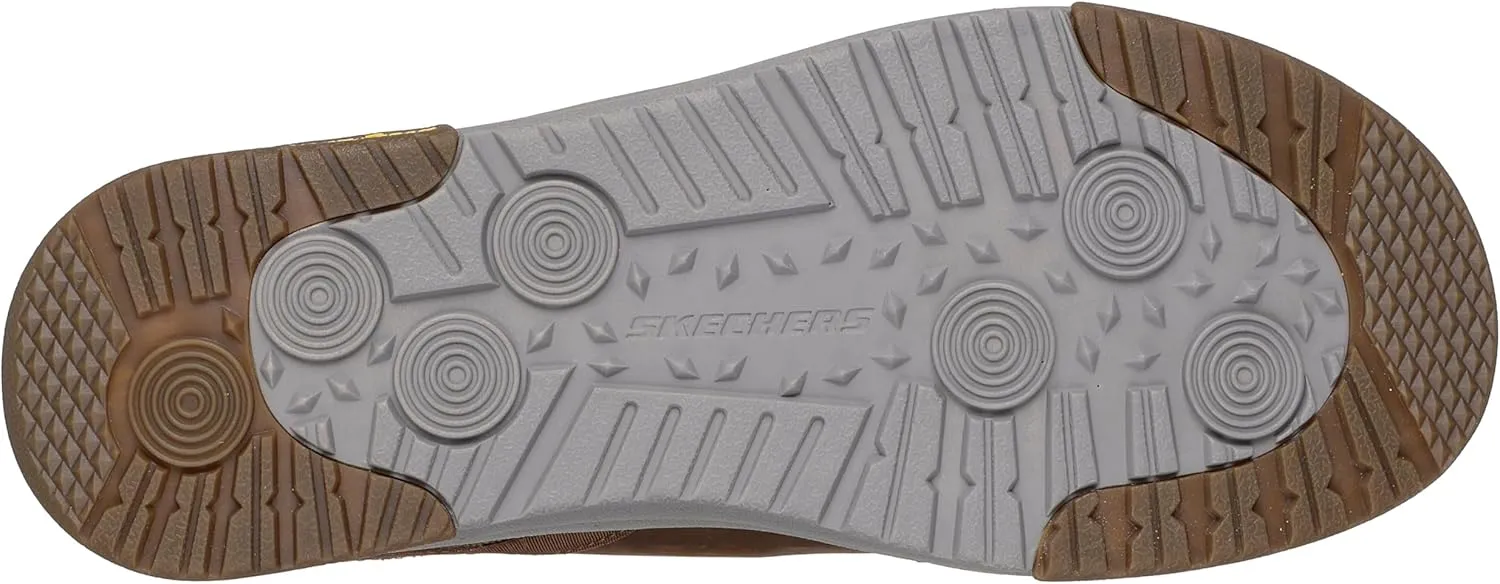 Skechers Men's John Deere Leather Moc Toe Bungee Hands Free Slip-ins Oxford