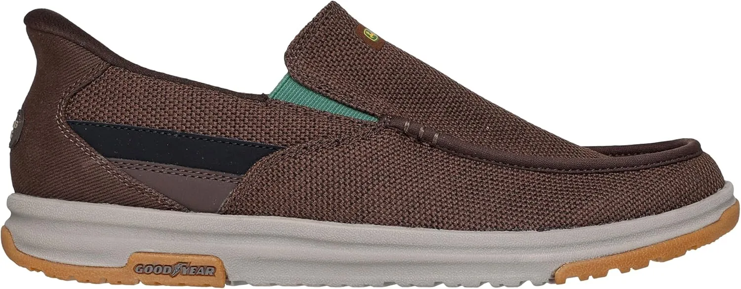 Skechers Men's John Deere Mesh Moc Toe Dual Gore Slip-ins, Melson 2.0 Chaz Loafer