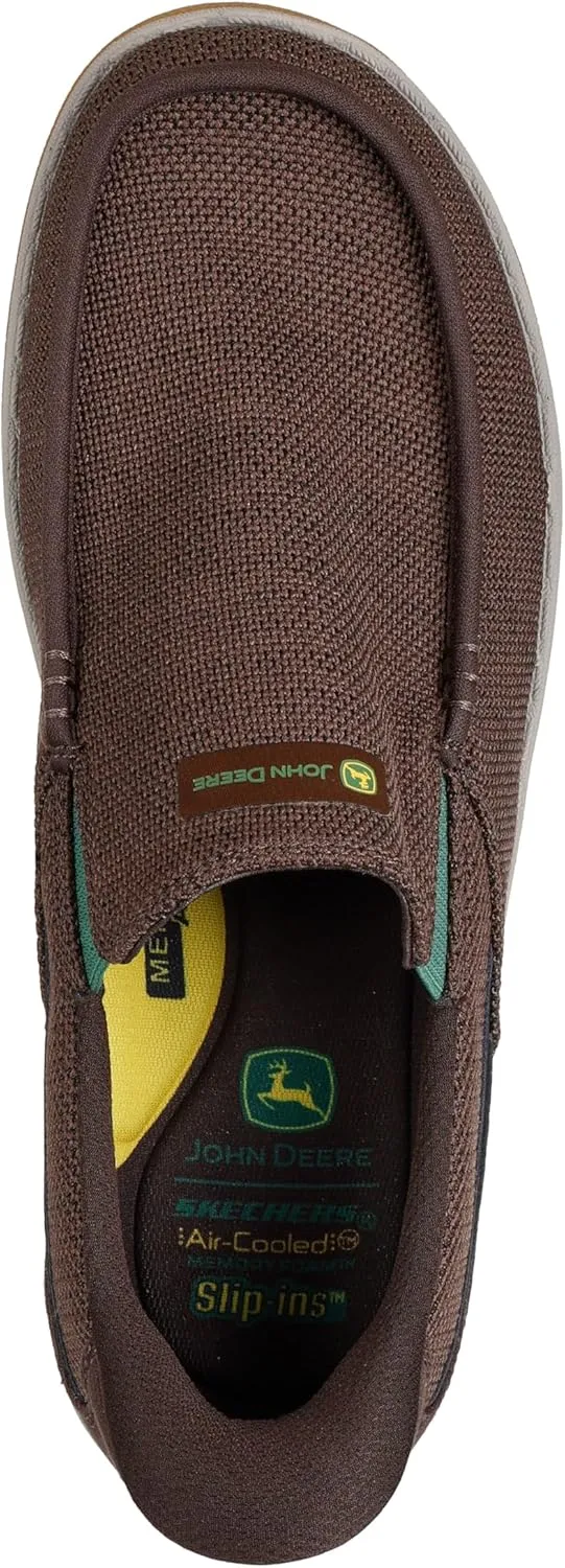 Skechers Men's John Deere Mesh Moc Toe Dual Gore Slip-ins, Melson 2.0 Chaz Loafer