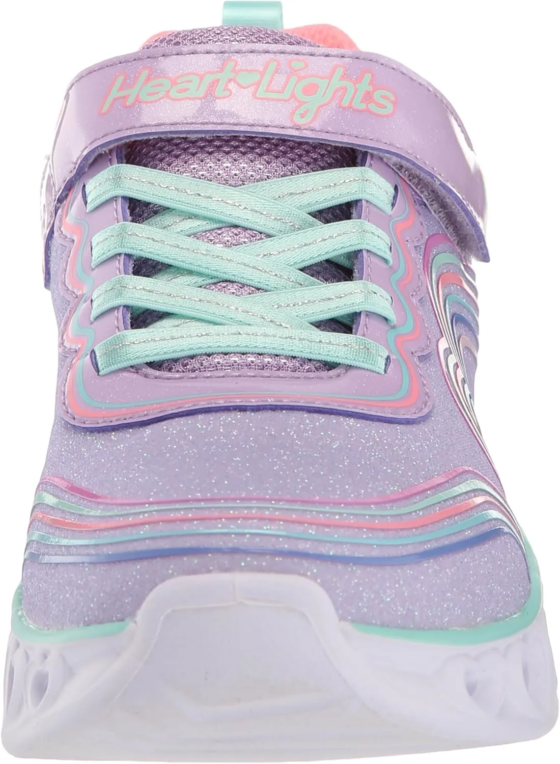 Skechers Unisex-Child Lights-Retro Hearts Sneaker