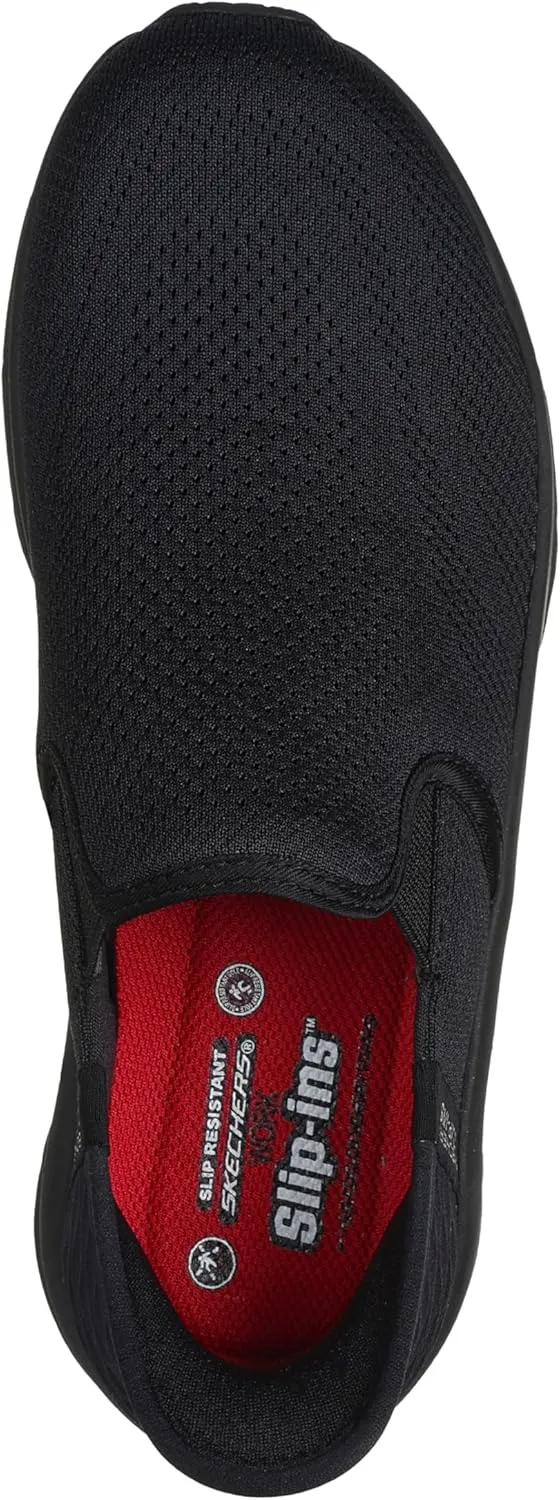 Skechers Women's Dlux Walker Sr Ugina Hands Free Slip-ins Health Care Professional Shoe