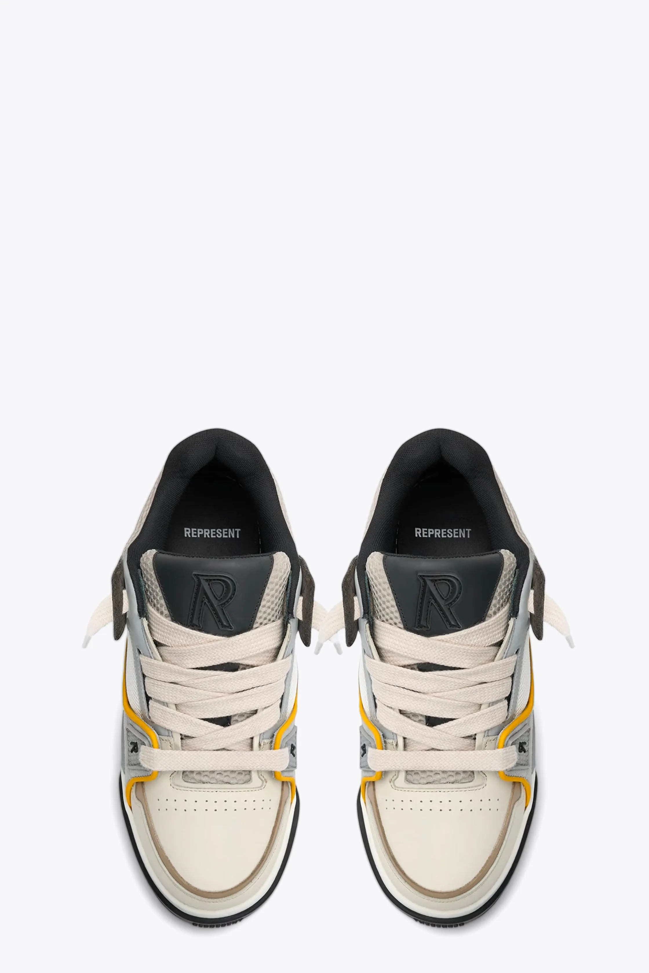 Sneaker bassa in mesh bianca e suede multicolor - Studio Sneaker