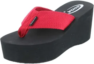 Soda Oxley-S Womens EVA Flip Flop Slip on Platform Sandals