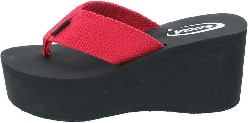 Soda Oxley-S Womens EVA Flip Flop Slip on Platform Sandals