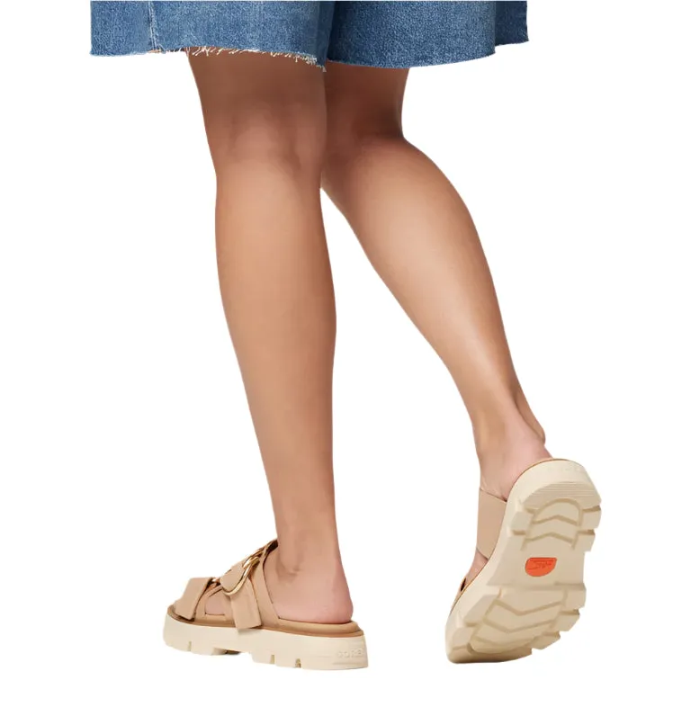 Sorel Women's Rein CB™ Slide Sandal Honest Beige, Bleached Ceramic