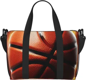 Sports Gym Bag for Women Men Travel Duffel Bag Tote Basketball Weekender Bag Canvas Carry on Overnight Bag for Travel Swimming Fitness Workout Sports Duffle Bag