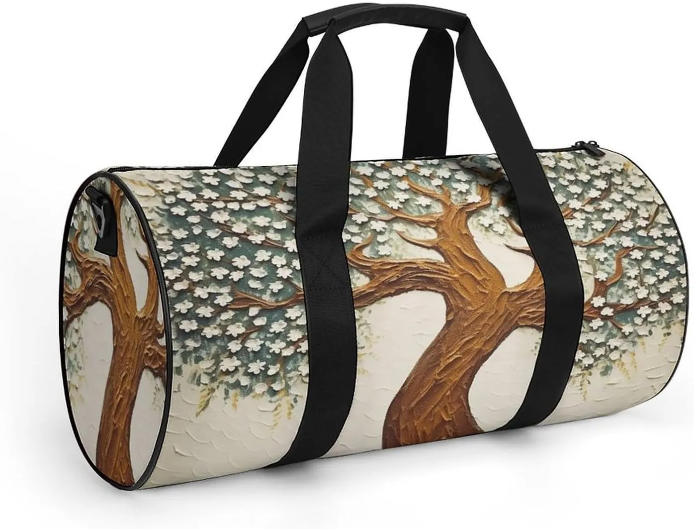 Sports Gym Bag for Women Men Travel Duffel Bag Tote Weekender Bag Tree Printed Carry on Overnight Bag for Travel Swimming Fitness Workout Sports Duffle Bag