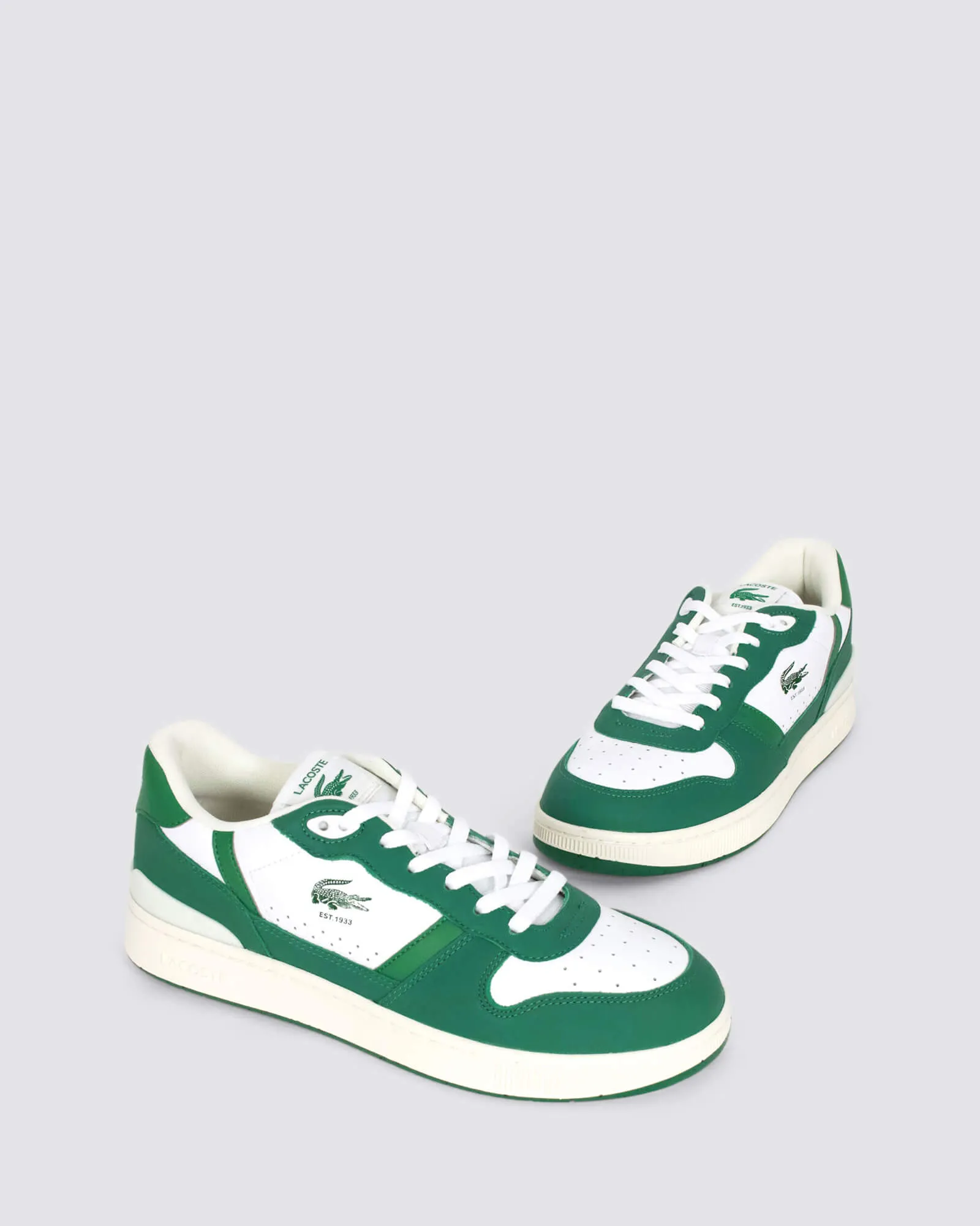 T-CLIP SET 224 6 SMA SNEAKERS WHITE/GREEN LEATHER