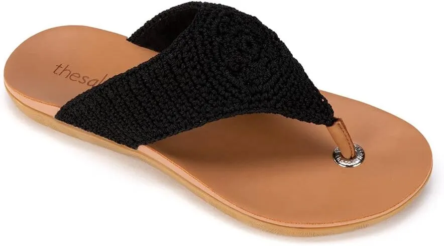 The Sak Shana Thong Sandal in Crochet, Slip On Entry