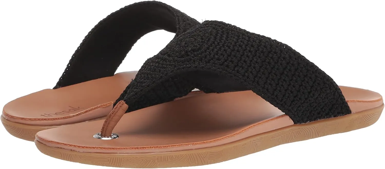 The Sak Shana Thong Sandal in Crochet, Slip On Entry